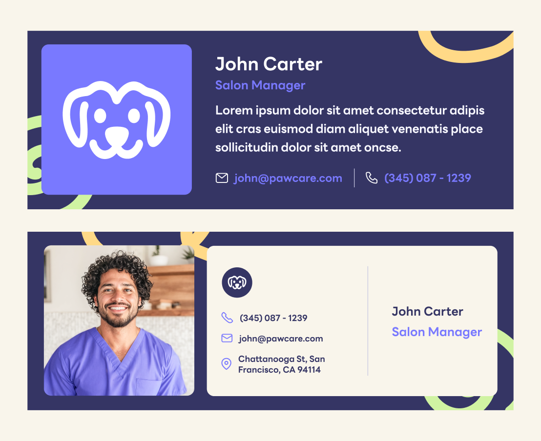 Pawcare Email Signature Grooming Webflow Template | BRIX Template
