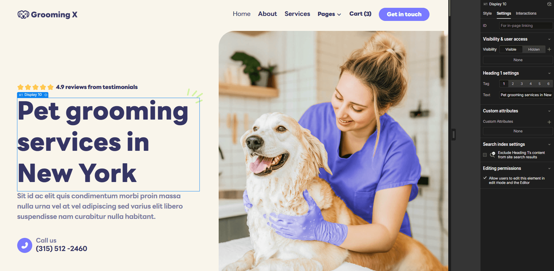 Pawcare Webflow Template And Ui Kit Static Content | BRIX Template
